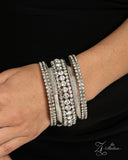 Paparazzi Jewelry Dynamic Debut - White 2026 Zi Bracelet