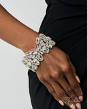 Paparazzi Jewelry Elaborate Enchantment - White Zi 2026 Bracelet - Pure Elegance by Kym