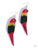 Paparazzi Jewelry Pampered Parrot - Red Earring
