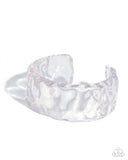 Paparazzi Jewelry Adorable Andante - White Acrylic Bracelet