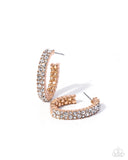 Paparazzi Jewelry Established Elaboration - Gold Earrings