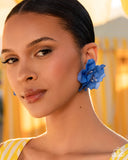 Paparazzi Jewelry Balanced Blooms - Blue Earrings - Pure Elegance by Kym