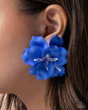 Paparazzi Jewelry Balanced Blooms - Blue Earrings - Pure Elegance by Kym
