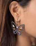Paparazzi Jewelry Fair Flutter - Black Earrings - Pure Elegance by Kym