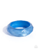 Paparazzi Jewelry Clear Clairvoyance - Blue Bracelet - Pure Elegance by Kym
