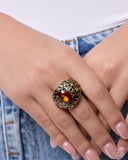 Paparazzi Jewelry Spotted Season - Brass Ring