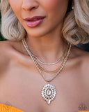 Paparazzi Jewelry Adorably Administrative - Gold Necklace - Pure Elegance by Kym