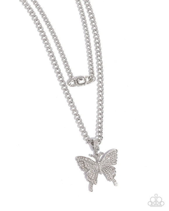 Paparazzi Jewelry Aerial Arrangement - White Necklace - Pure Elegance by Kym