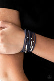 Paparazzi Jewelry Back to the BACKPACKER - Blue Urban Bracelet - Pure Elegance by Kym