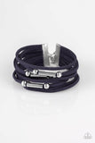 Paparazzi Jewelry Back to the BACKPACKER - Blue Urban Bracelet - Pure Elegance by Kym