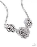 Paparazzi Jewelry Bouquet Beacon - White Necklace - Pure Elegance by Kym