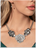 Paparazzi Jewelry Bouquet Beacon - White Necklace - Pure Elegance by Kym