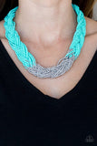 Paparazzi Jewelry Brazilian Brilliance - Blue Necklace - Pure Elegance by Kym