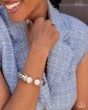 Paparazzi Jewelry Breathtaking Balance - White Bracelet - Pure Elegance by Kym