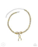 Paparazzi Jewelry Buckingham Bow - Yellow Necklace - Pure Elegance by Kym