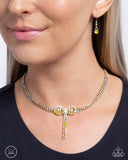 Paparazzi Jewelry Buckingham Bow - Yellow Necklace - Pure Elegance by Kym