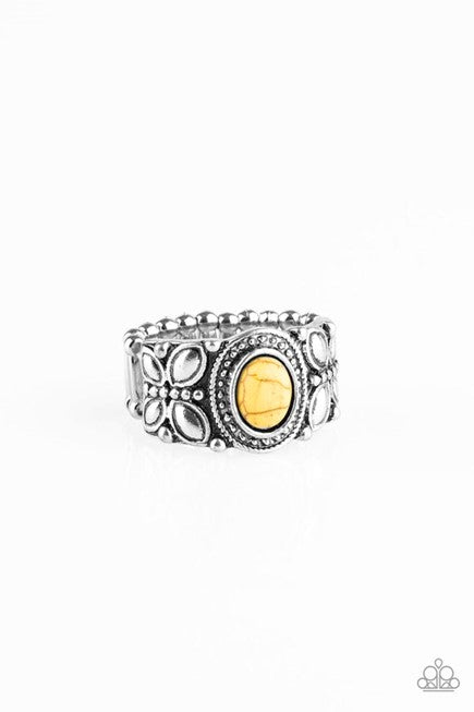 Paparazzi Jewelry Butterfly Belle - Yellow Ring - Pure Elegance by Kym