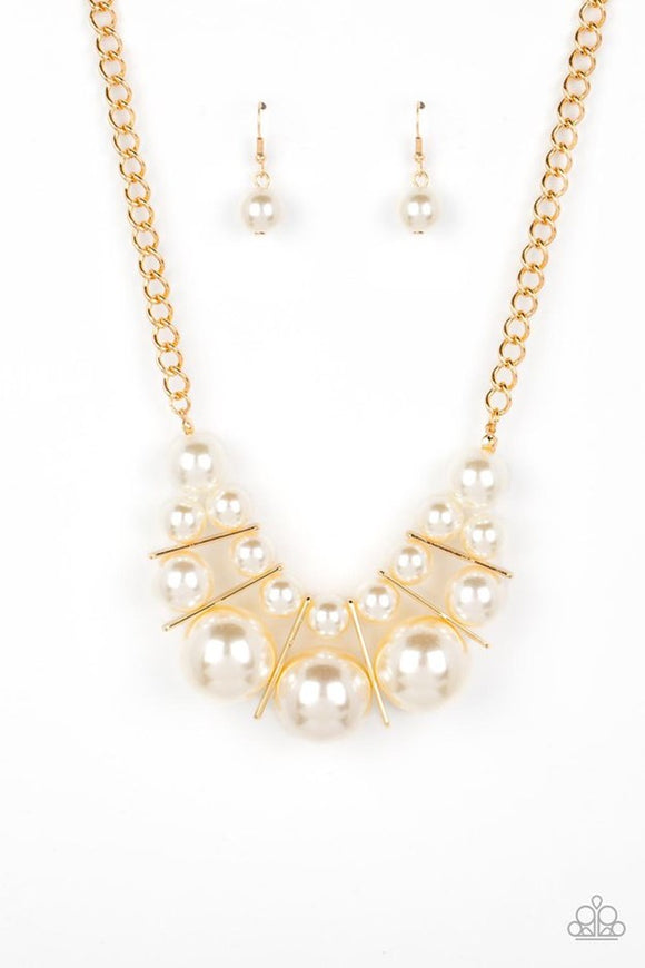 Paparazzi Jewelry Challenge Accepted - Gold Necklace - Pure Elegance by Kym