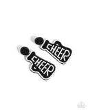 Paparazzi Jewelry Cheer Captain - Black Earrings