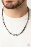 Paparazzi Jewelry Combat Zone - Silver Men's Necklace - Pure Elegance by Kym