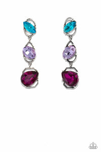 Paparazzi Jewelry Demensional Dance - Multi Post Earrings - Pure Elegance by Kym