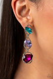 Paparazzi Jewelry Demensional Dance - Multi Post Earrings - Pure Elegance by Kym
