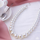 Paparazzi Jewelry Eternal Empire - White Pearl Necklace (LOP)