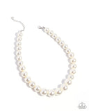 Paparazzi Jewelry Eternal Empire - White Pearl Necklace (LOP)