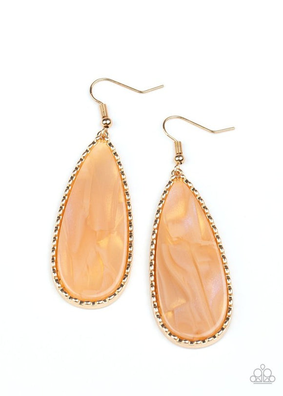 Paparazzi Jewelry Ethereal Eloquence - Gold Earring - Pure Elegance by Kym