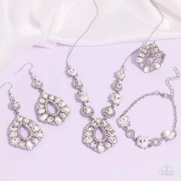Paparazzi Jewelry Fashion Fix - Jul 2023 Fiercely 5th Avenue Complete Set - Pure Elegance by Kym