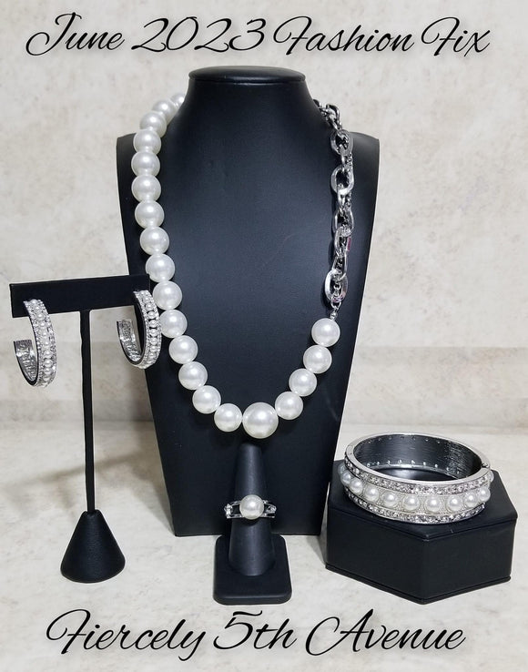 Paparazzi Jewelry Fashion Fix June 2023 - Fiercely 5th Avenue - Complete Trend Blend - Pure Elegance by Kym