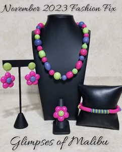 Paparazzi Jewelry Fashion Fix - Nov 2023 Glimpses of Malibu - Complete Trend Blend - Pure Elegance by Kym