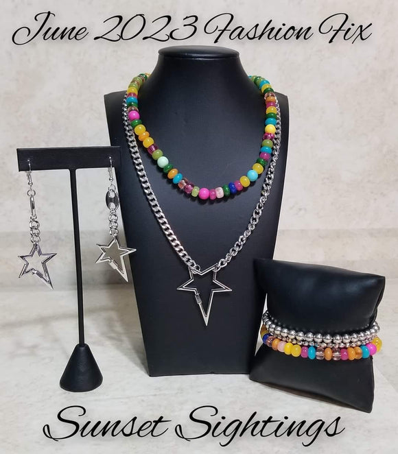 Paparazzi Jewelry Fashion Fix June 2023 - Sunset Sightings - Complete Trend Blend - Pure Elegance by Kym