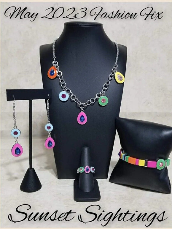 Paparazzi Jewelry Fashion Fix May 2023 - Sunset Sightings - Complete Trend Blend - Pure Elegance by Kym