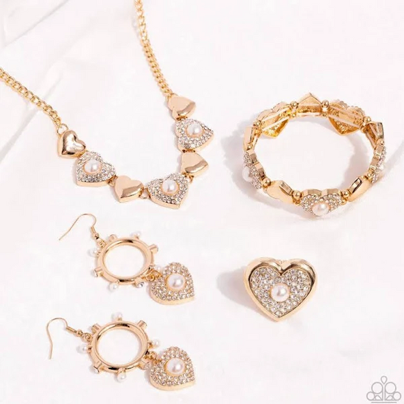 Paparazzi Jewelry Fashion Fix - March 2024 Fiercely 5th Avenue Complete Set - Pure Elegance by Kym
