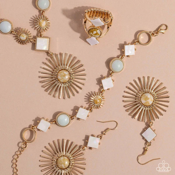 Paparazzi Jewelry Fashion Fix - Sept 2023 Simply Santa Fe Complete Set - Pure Elegance by Kym
