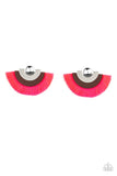 Paparazzi Jewelry Fan the FLAMBOYANCE -Pink Post Earrings - Pure Elegance by Kym