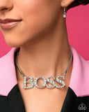 Paparazzi Jewelry Final Boss - White Necklace - Pure Elegance by Kym