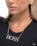 Paparazzi Jewelry Final Boss - White Necklace - Pure Elegance by Kym