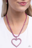 Paparazzi Jewelry Flirting Fancy - Pink Necklace