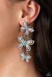 Paparazzi Jewelry Fluttering Finale - Multi Post Earrings - Pure Elegance by Kym