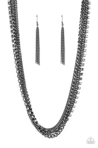 Paparazzi Jewelry Free to CHAINge My Mind - Black Necklace - Pure Elegance by Kym