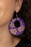 Paparazzi Jewelry Galapagos Garden Party - Purple Earring - Pure Elegance by Kym