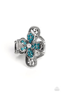 Paparazzi Jewelry Garden Escapade - Blue Ring - Pure Elegance by Kym
