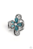Paparazzi Jewelry Garden Escapade - Blue Ring - Pure Elegance by Kym