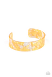 Paparazzi Jewelry Glaze Daze - Yellow Bracelet - Pure Elegance by Kym