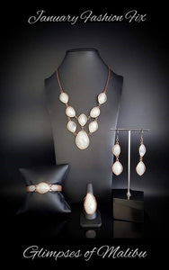 Paparazzi Jewelry Fashion Fix - January 2021 Glimpses of Malibu - Copper Complete Set - Pure Elegance by Kym