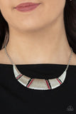 Paparazzi Jewelry Going Through Phases - Red Necklace - Pure Elegance by Kym