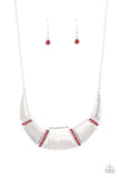 Paparazzi Jewelry Going Through Phases - Red Necklace - Pure Elegance by Kym