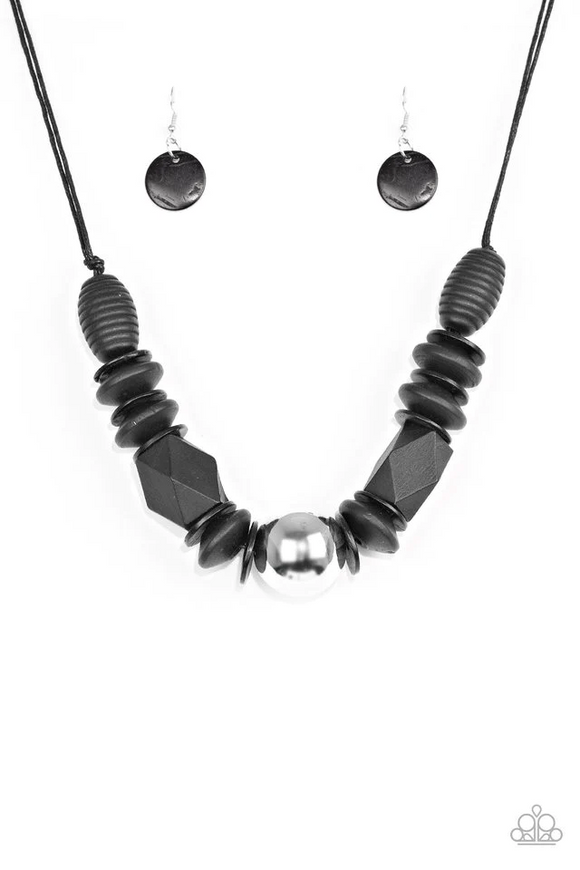 Paparazzi Jewelry Grand Turks Getaway - Black Necklace - Pure Elegance by Kym